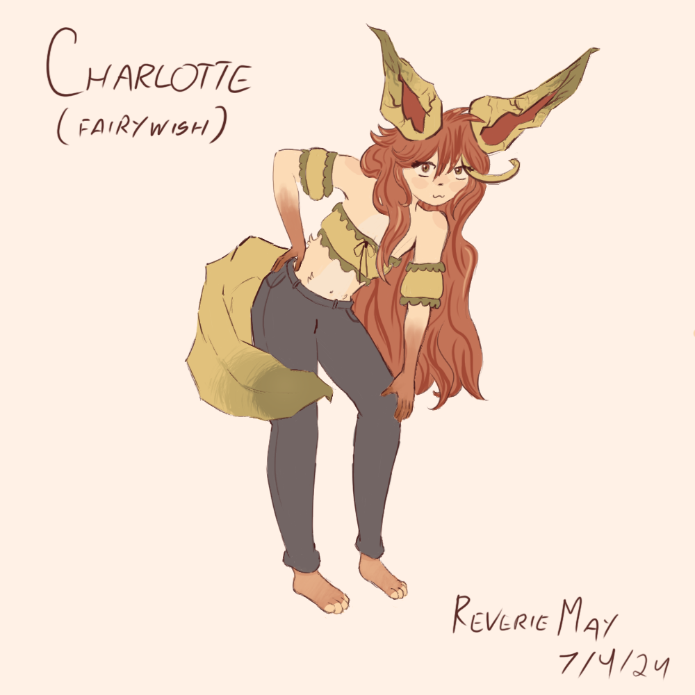 Foxgirl based off of eevee the pokemon if I remember correctly?